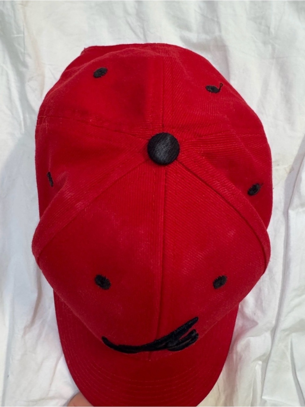 Vintage Y2K Atlanta Braves Fan Favorite MLB Strapback Hat Red Navy OSFA - Picture 4 of 6